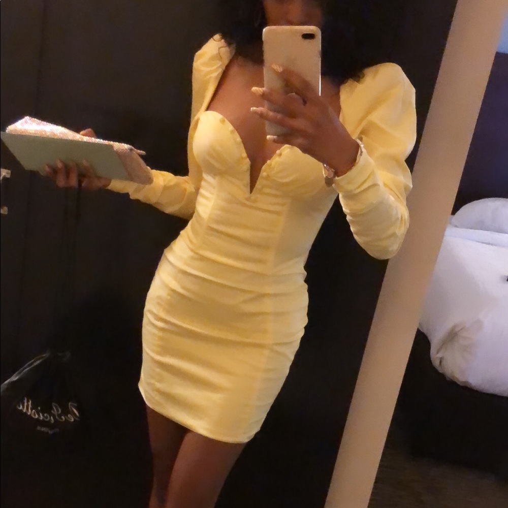 A ray of sunshine yellow dress